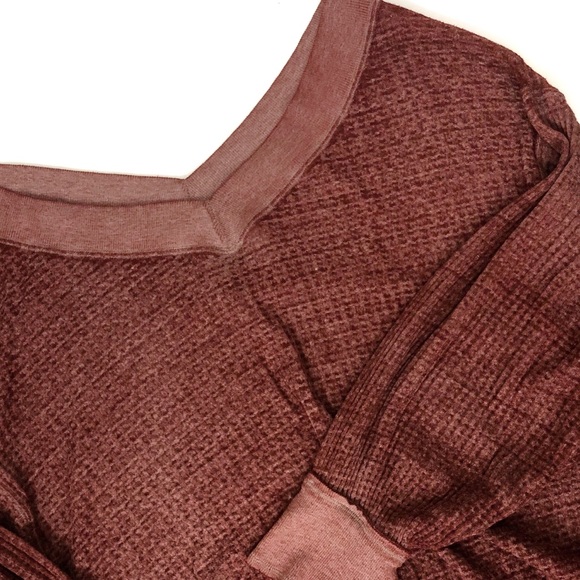 SOLD Free People South Side Thermal in Cinnamon - Picture 7 of 7